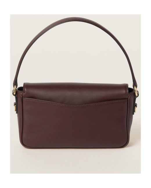 Miu Miu Brown Penny Leather Bag
