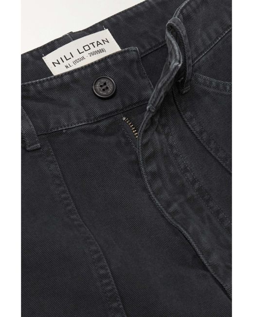 Nili Lotan Black Quentin Belt Loop Jeans