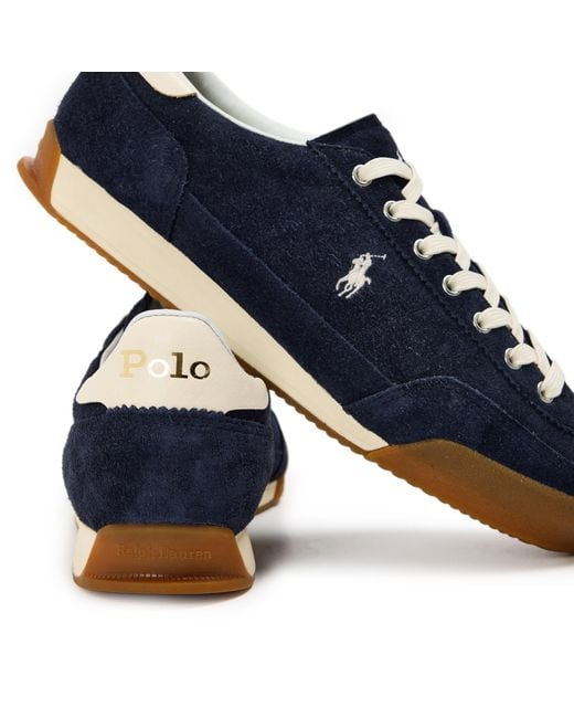 Polo Ralph Lauren Blue Lace-Up Casual Sneakers
