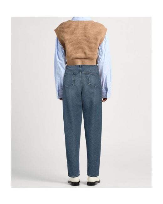 Isabel Marant Blue Tapered Jeans