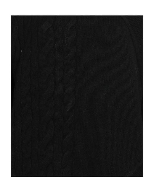 Max Mara Black Minimal Solid Knit Sweater