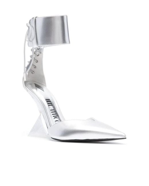 The Attico White Morgan 105Mm Pumps