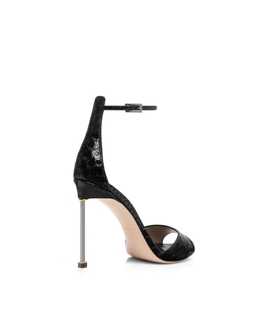 Tom Ford Black Open-Toed High-Heeled Sandals