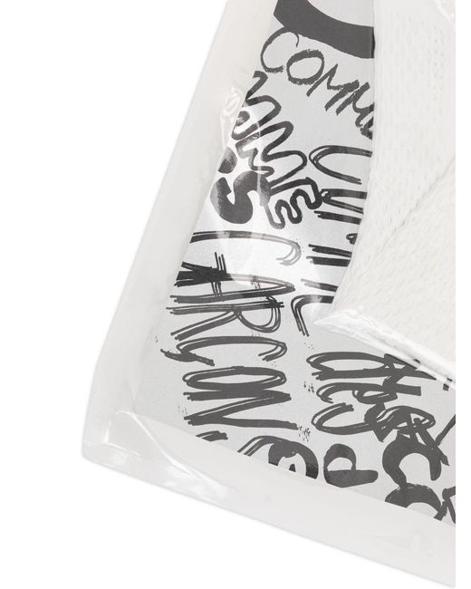 Comme des Garçons White Comme Des Garçons Open Knitted Socks for men