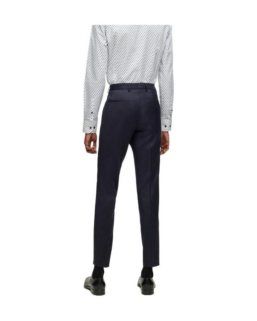 Boss Blue Boss Slim Fit Tailored Pants for men