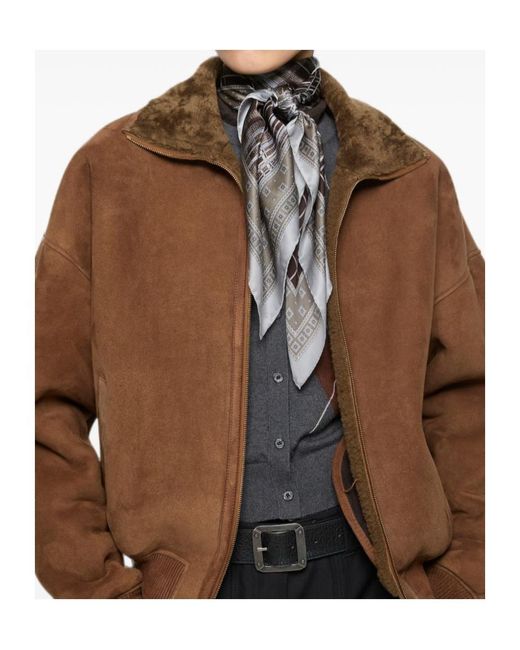 Acne Gray Check Scarf for men