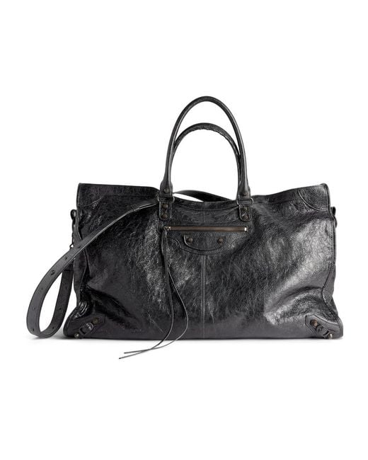 Balenciaga Black Le City Zipped Travel Bag for men