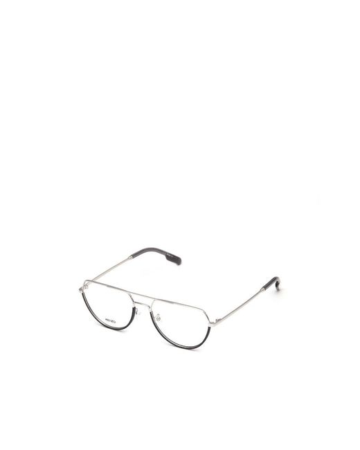KENZO White Logo Glasses for men