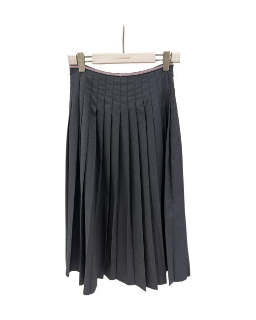 Thom Browne Black Pleated Skirt
