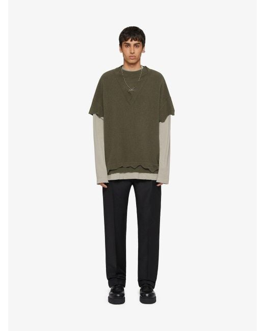 Givenchy Green Wool Sweater for men