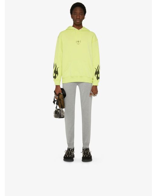 Givenchy Yellow Flame Printed Hoodie