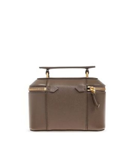 Balmain Brown B Buzz All-Around Zip Fastened Tote Bag