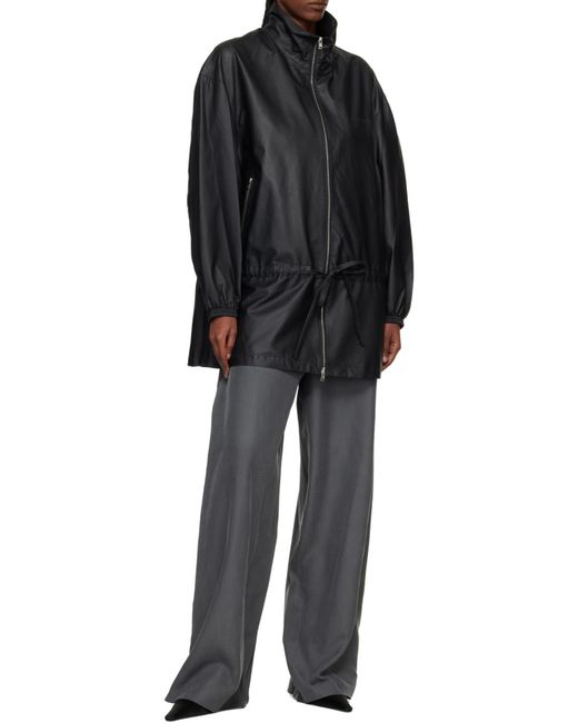 Alexander Wang Blue Mid-Rise Wide Leg Trackpants