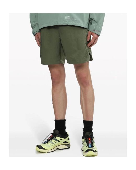 sunflower Green Elastic Waist Shorts for men