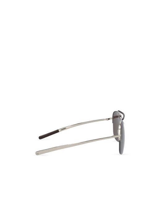 Gucci Metallic Eyewear Aviator Frame Sunglasses