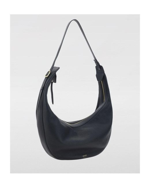 Khaite Black Logo Shoulder Bag