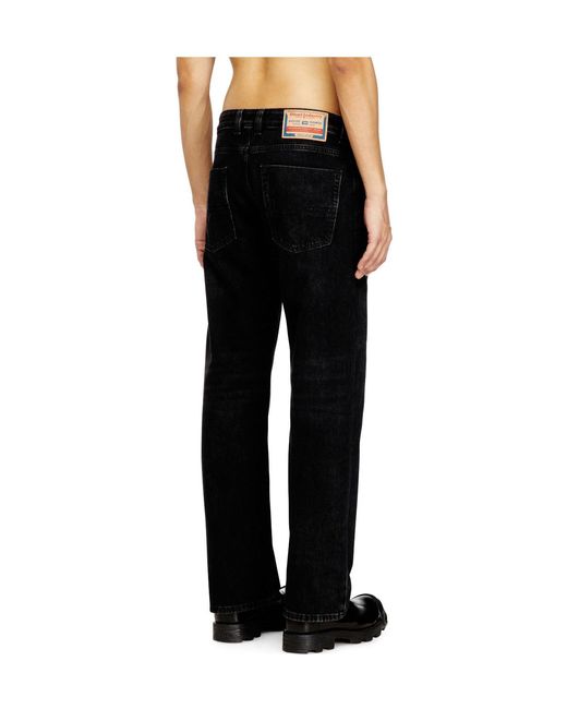 DIESEL Black Versatile Wide-Leg Jeans for men
