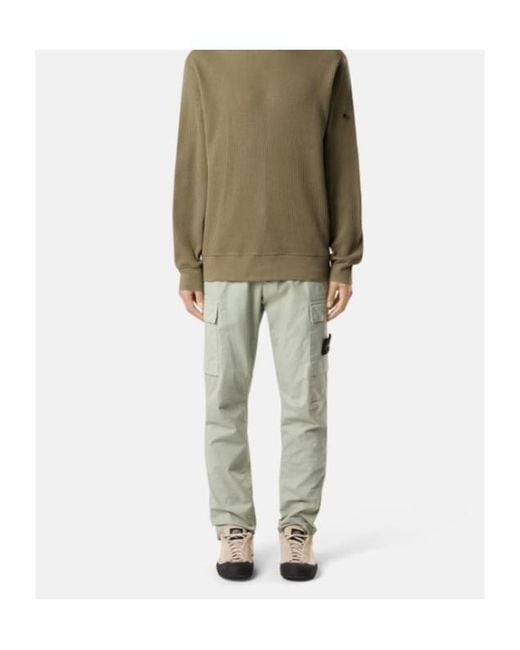 Stone Island Gray Tapered Cargo Trousers for men