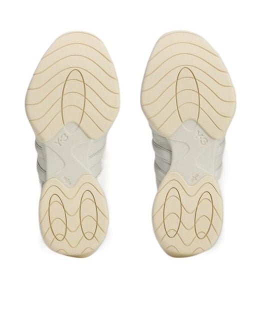 Y-3 Natural Regu 2002 Hi Lace-Up Sneakers for men