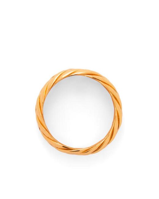 Loewe Metallic Braided Ring