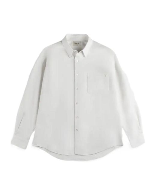 Tod's White Long-Sleeved Shirt for men