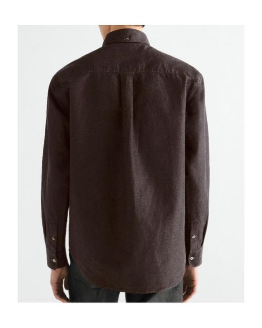 Lemaire Brown Button-Down Shirt for men