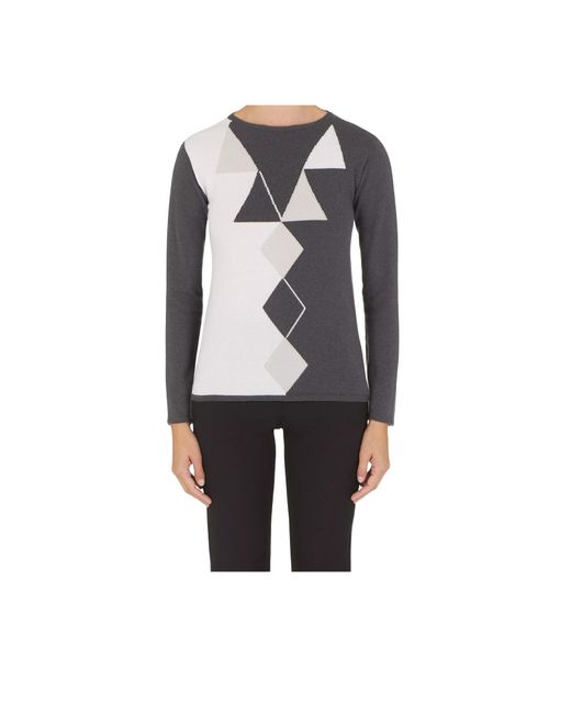 Emporio Armani Gray Maglia Crew Sweater