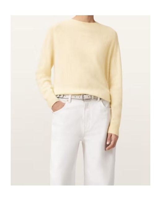 AllSaints Natural Rebel Cashmere Crew Neck Jumper