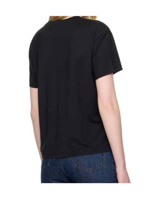 Totême Black Totême Short-Sleeved Crewneck T-Shirt