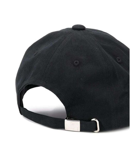 we11done Blue Logo Embroidered Baseball Cap for men