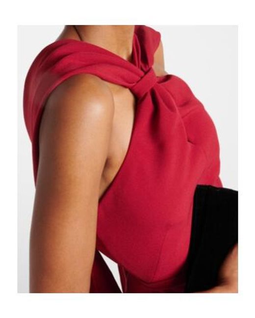 Safiyaa Red Backless Dress