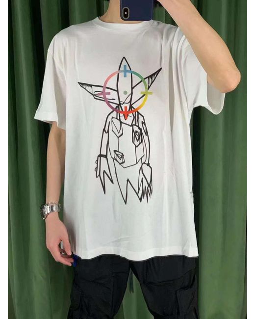 Off-White c/o Virgil Abloh White X Futura Alien Print T-Shirt for men