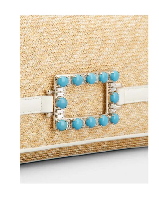 Roger Vivier Natural Belle Vivier Clutch