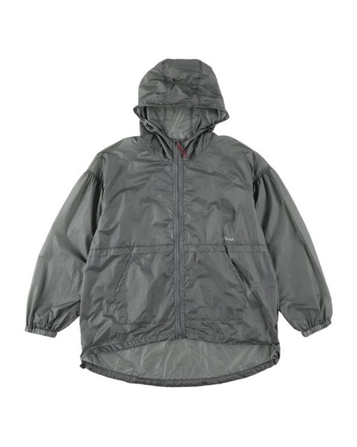 NANGA Gray Hooded Casual Jacket