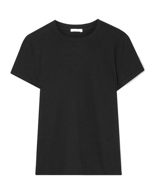 James Perse Black Cotton-Jersey T-Shirt
