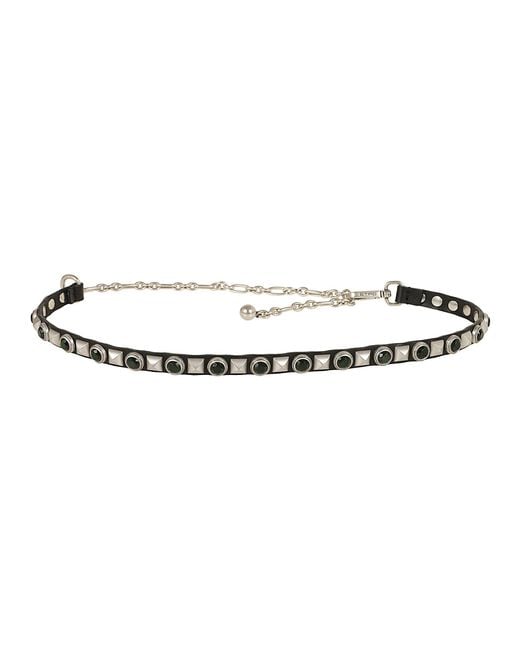 Etro Multicolor Studded Chain Belt