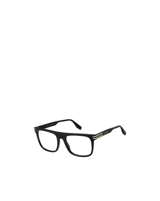 Marc Jacobs Metallic Eyewear Rectangular Frame Glasses for men