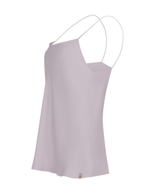 Herno Purple Satin Camisole Top