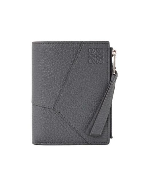 Loewe Gray Puzzle Slim Compact Wallet for men