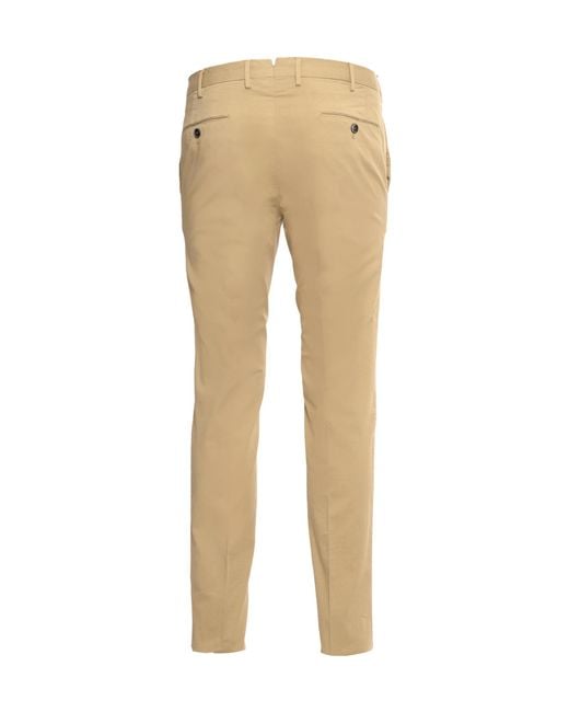 PT01 Natural Pt Torino Tailored Trousers for men