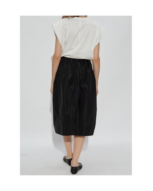 Fabiana Filippi Black Panelled Crewneck Sleeveless Dress