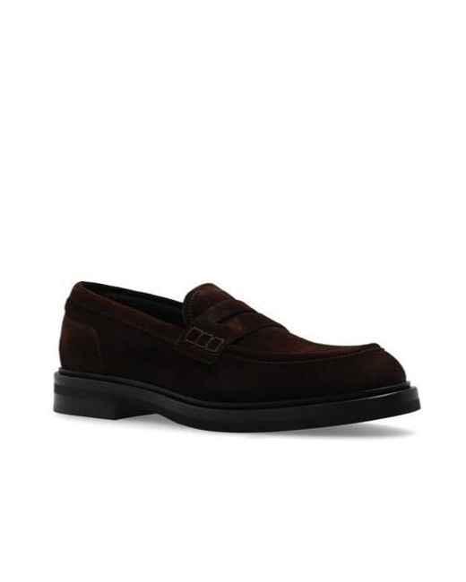 Dolce & Gabbana Black Round Toe Loafers