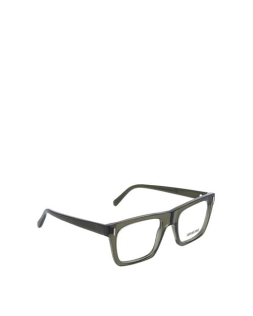 Ferragamo Metallic Optical Glasses for men