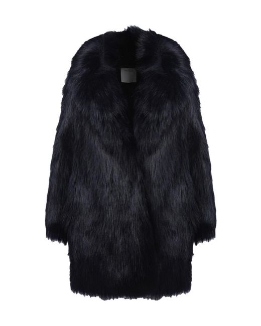 Sportmax Blue Large Profile Coat