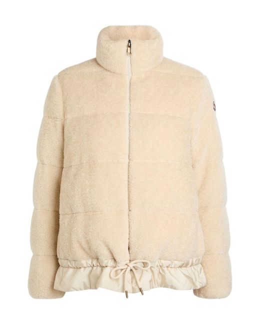 Moncler Natural Cedre Padded Teddy Jacket