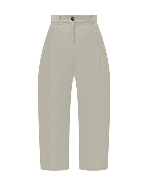 Studio Nicholson Gray Minos Curved-Leg Pants