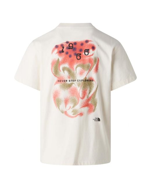 The North Face White Logo Printed Crewneck T-Shirt for men