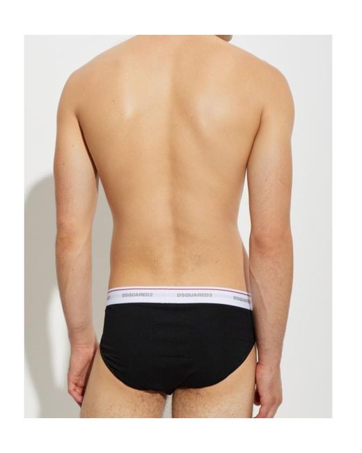 DSquared² Black Briefs for men