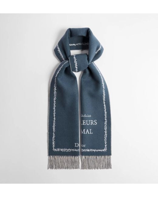Dior Blue Scarf for men