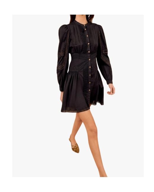 Ulla Johnson Black Long-Sleeved Dress